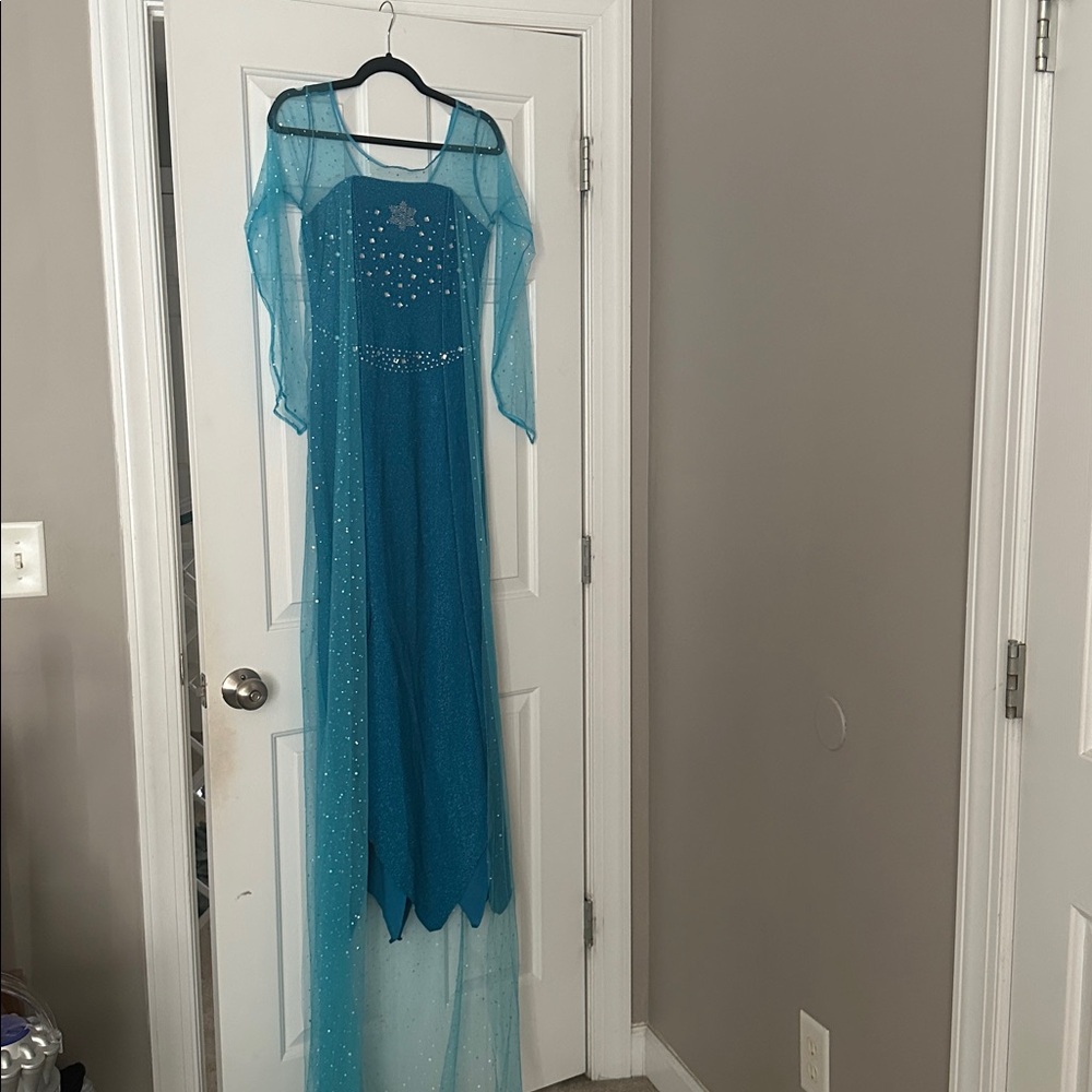 Adult size Elsa Costume Dress with Sparkle Details